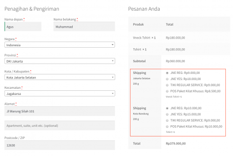 WooCommerce Indo Ongkir WordPress Plugin